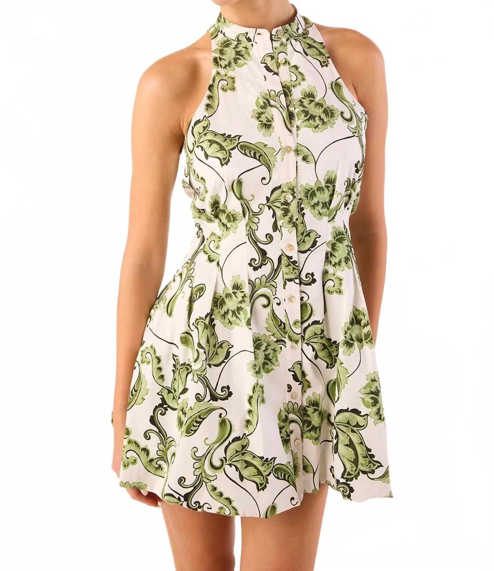 NEW MISA LOS ANGELES risha mini dress in garden paisley